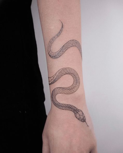 Snake Around Arm Tattoo, Snake Wrapped Around Arm Tattoo, Wrapped Around Arm Tattoo, Snake Tattoo Ideas, Wrap Around Wrist Tattoos, Around Arm Tattoo, Wrap Around Tattoo, Wrap Tattoo, Petit Tattoo