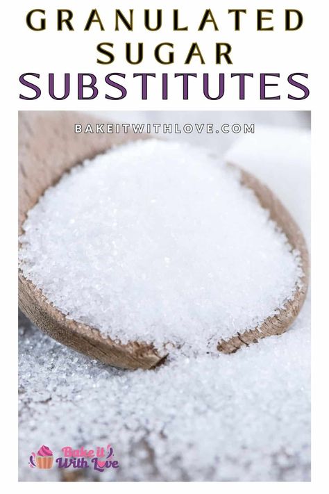 Sugar Substitute Chart, Sugar Replacement In Baking, Substitute For Sugar In Baking, Sugar Substitutes For Baking, Substitute For Sugar, Best Sugar Substitute, Baking Substitutions, Sugar Replacement, Cooking Substitutions