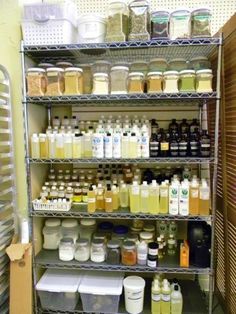 Storing Micas and Powders | SoapMakingForum Soap Store, Soap Studio, Soap Display, Soap Supplies, Soap Craft, Business Space, Studio Organization, Soap Making Supplies, Soap Shop