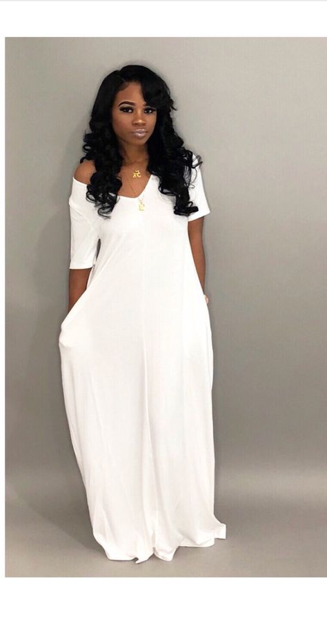 Casual All White Outfits For Women, All White Summer Outfits, Skirt Outfits Casual, Pencil Skirt Outfits Casual, White Outfits For Women, White Summer Outfits, Long Summer Dress, Seersucker Suit, African Fashion Skirts