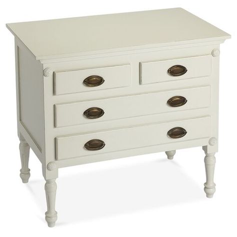 Nightstands | One Kings Lane Antique Furniture Makeover, Armoire Dresser, Rustic Bedroom Furniture, Six Drawer Dresser, Bedside Storage, Bedroom Furniture Dresser, Bedroom Dressers, White Furniture, Stylish Home