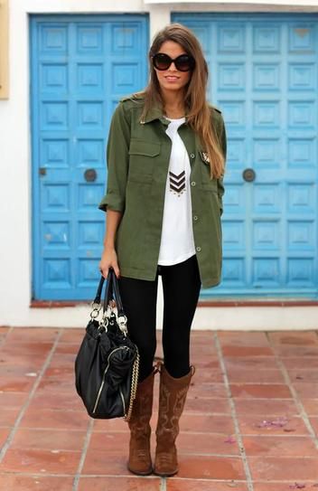 ...and for the latest in trending accessories, visit Designs By Maral, on etsy ...http://etsy.com/shop/designsbymaral/ Olive Military Jacket, Olive Vest, Winter Closet, Boating Outfit, Green Vest, Wardrobe Update, Pinterest Outfits, Looks Chic, Work Ideas