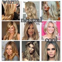 Color For Neutral Skin Tone, Color For Warm Skin Tone, Hair Color For Warm Skin Tones, Neutral Blonde Hair, Neutral Skin, Warm Hair Color, Neutral Skin Tone, Neutral Blonde, Ash Hair