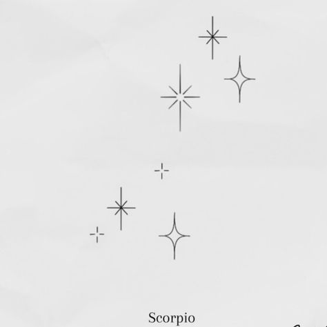 Astrological Star Tattoo, Small Twinkle Tattoo, 7 Stars Tattoo, Small Stars Tattoo Designs, Sparkle Arm Tattoo, Sparkle Tattoo Stencil, Simple Stars Tattoo, Fine Line Stars, 5 Stars Tattoo