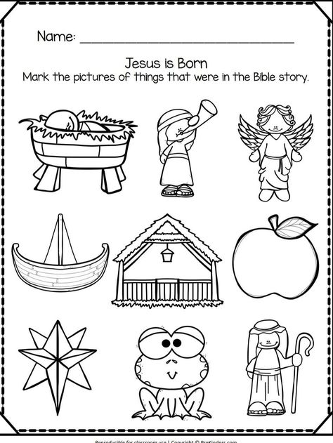 Birth Of Jesus Crafts For Kids, Jesus Is Born Activity Sunday School, Preschool Christmas Sunday School Lesson, Preschool Nativity Coloring Pages, Jesus Birth Lessons For Kids, Nativity Books For Preschool, Sunday School Worksheets, Christian Classroom, Jesus Coloring Pages