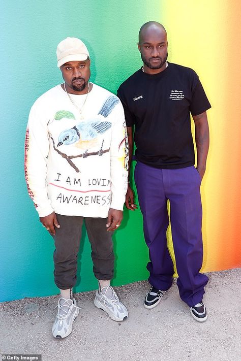 Virgil And Kanye, Kanye West And Virgil Abloh, Virgil Abloh Kanye West, Virgil Louis Vuitton, Virgil Abloh Outfits, Urban Mens Fashion Streetwear, Kanye Outfits, Kanye West Fashion, Kanye Style