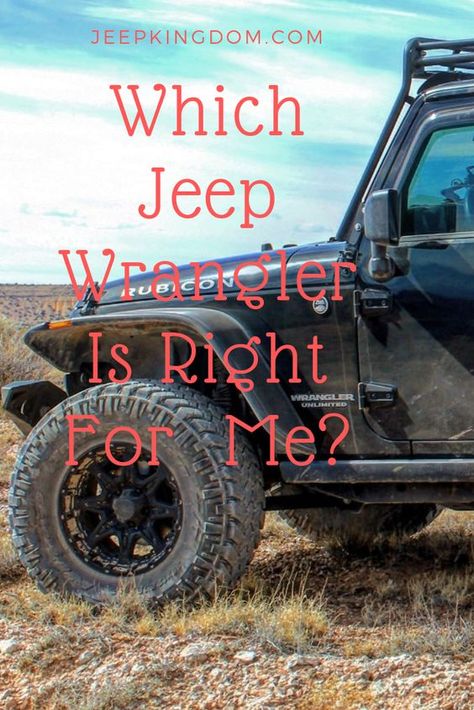 How do you know which Jeep is right for you? We breakdown the pros and cons of each model and outline exactly what you need to look for? Jeep Wrangler Models, Jeep Models, Wrangler Unlimited, Pros And Cons, Things To Know, Jeep Wrangler, To Look, Jeep, Monster Trucks