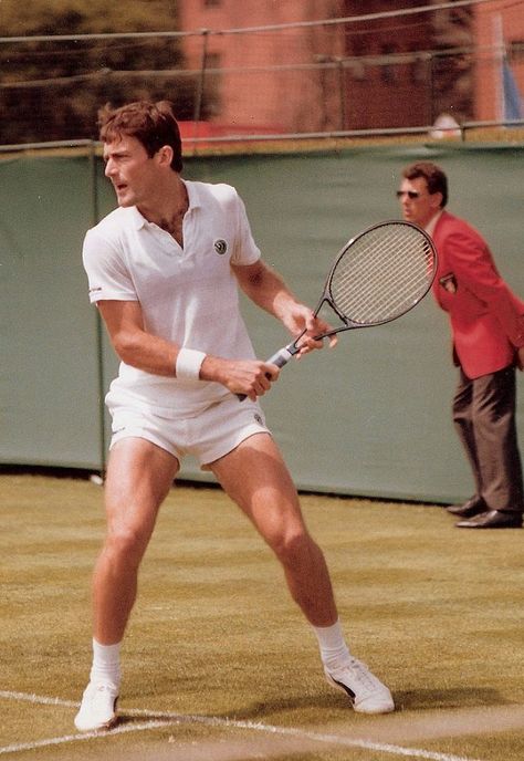 Male Tennis Players, Male Tennis Outfit, Vintage Tennis Aesthetic, John Newcombe, Stefan Edberg, Pride 2024, Tennis Men, 80s Preppy, Pete Sampras