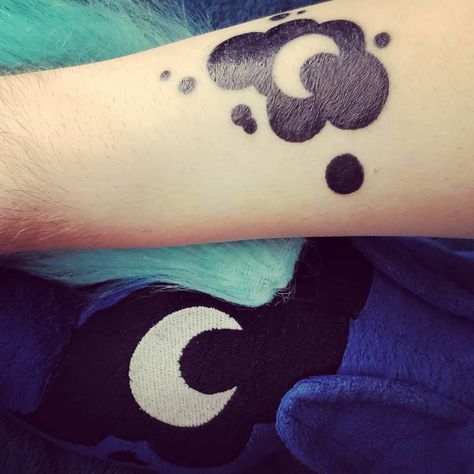 Princess Luna Cutie Mark Tattoo, Princess Luna Tattoo, Cutie Mark Tattoo Ideas, Mlp Cutie Mark Tattoo, My Little Pony Tattoo Cutie Mark, Mlp Tattoo Ideas, Mlp Tattoo, Cutie Mark Tattoo, Scene Tattoos