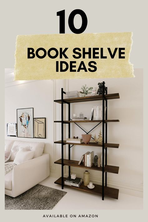 Dive into the world of literary enchantment with our curated list of Amazon’s top 10 bookshelves! Elevate your home library with stylish and functional finds, perfect for showcasing your book collection. Discover the joy of organized spaces and chic decor. 📚✨ #BookshelfIdeas #HomeDecor #AmazonFinds #BookLovers Styling A Bookcase, Leaning Shelf, Organized Spaces, Minimalist Book, Tree Bookshelf, Bookshelf Organization, Corner Bookshelves, Book Storage, Home Library