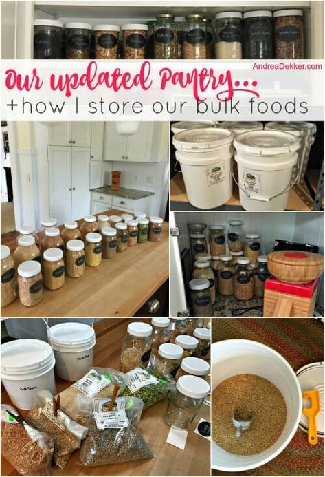 Bulk Kitchen Storage, Bulk Pantry Organization, Bulk Food Shopping, Bulk Spice Storage, Bulk Pantry Storage, Homestead Pantry Organization, Homesteading Pantry, Updated Pantry, Food Pantry Organization