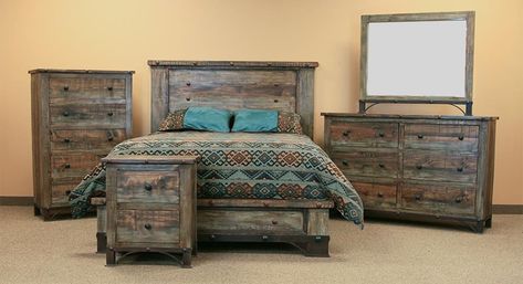 Urban Rustic Bedroom Set Homestead Bedroom, White Rustic Bedroom, Rustic Bedroom Furniture Sets, Bedroom Sets Furniture King, Rustic Bedroom Sets, Coastal Style Bedroom, Coastal Bedroom Furniture, Spanish Furniture, Western Bedroom Decor