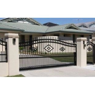 Fence Design Metal, Classic Entrance, Contemporary Gates, Metal Driveway Gates, Tor Design, Backyard Gates, Fence Wall Design, Fence Gate Design, Patio Grande