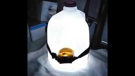 SLC Foothill Net: Milk Jug Emergency Light Camping Diy, Gallon Of Water, Emergency Prepping, Camping Essentials, Camping Fun, Camping Ideas, Camping Survival, Family Camping, Back To Nature