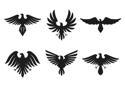 Ancient Hawk Logo Vector Hawk Symbolism, Hawk Silhouette, Griffin Mythical, Hawk Logo, Hawk Tattoo, Band Tattoo Designs, Wing Tattoo Designs, Silhouette Tattoos, Logo Sewing