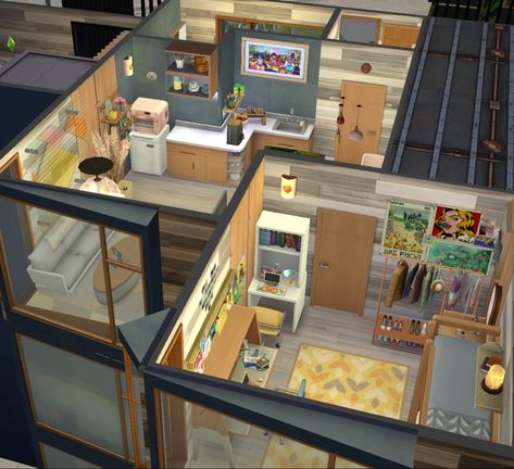 Gallery ID: HellieDawn Apartment Sims 4, Student Apartment, Sims 4, Apartment