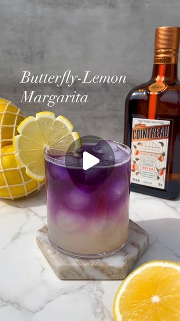 Kristi | Cocktail & Drink Recipes on Instagram: "I want nice weather and nice weather only! Today’s recipe, the Butterfly-Lemon Margarita with @cointreau_us brings all spring colors & flavors! Now we just need spring to finally bring Spring weather! 

2 oz Butterfly Pea-Infused Tequila
1 oz Cointreau
0.75 Lemon Juice
0.5 oz Simple Syrup

Add Cointreau, simple syrup, & lemon juice to a cocktail shaker. Add ice and shake. Strain over ice and top with butterfly pea-infused tequila (add butterfly pea flowers & tequila to a mason jar, refrigerate and let sit for 24-48 hours). Garnish and enjoy!

#giftedbycointreau #margarita #tequila #margaritarecipe #cocktailrecipe #springcocktails #tequiladrinks" Cocktail Drink Recipes, Lemon Margarita, Margarita Tequila, Infused Tequila, Butterfly Pea Flowers, Tequila Drinks, Spring Cocktails, Nice Weather, Butterfly Pea Flower