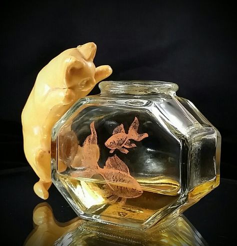 Hey, I found this really awesome Etsy listing at https://www.etsy.com/listing/231981647/perfume-bottle-cat-on-fishbowl Vintage Cologne Bottle, Cat Perfume Bottles, Vintage Avon Perfume Bottles, Decanter Display, Ethereal Decor, Cat Perfume, Avon Decanters, Childhood Bedroom, Cat Standing