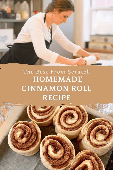 The Best From Scratch Homemade Cinnamon Roll Recipe - The Flour Barn Homestead Homemade Cinnamon Roll Recipe, Best Homemade Cinnamon Rolls, Homemade Cinnamon Roll, Homemade Cinnamon Rolls Easy, Cinnamon Roll Recipe Homemade, Cinnamon Roll Recipe, Baking Stuff, Homemade Cinnamon Rolls, Homemade Rolls