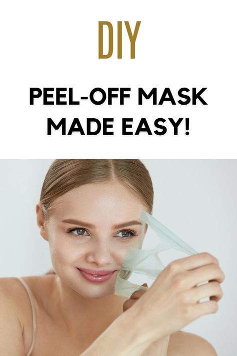 Diy Peel Off Face Mask, Diy Peel Off Mask, Face Mask Peel Off, Apple Cider Vinegar For Skin, Mask Recipes, Drugstore Products, Skincare For Oily Skin, Blackhead Mask, Night Time Skin Care Routine