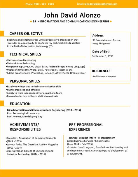 Jobstreet Resume Sample bjStw Beautiful Professional Curriculum Vitae Format Template | PROFESSIONAL TEMPLATES Study Layout, Resume Format Examples, Job Resume Format, Cv Example, Sample Resume Format, Sample Resume Templates, Basic Resume, Resume Layout, Alternative Model