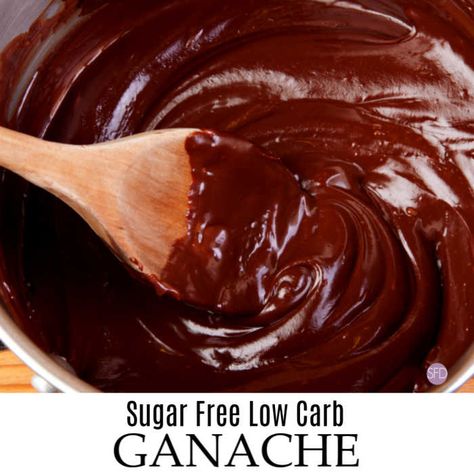 How To Make Sugar Free Ganache #sugarfree #lowcarb #ganache #recipe #chocolate Keto Ganache, Keto Bakery, Sugar Free Frosting, Lowcarb Recipes, Chocolate Ganache Recipe, Keto Sauces, Sugar Free Baking, Sugar Free Sweets, Ganache Recipe