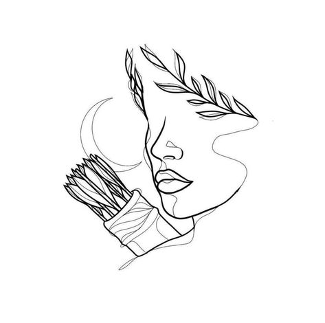 Bust With Flowers Tattoo, Artemis Tattoo Ideas, Artemis Line Art, Juno Goddess Tattoo, Goddess Tattoo Design Greek Mythology, Athena Tattoo Simple, Greek Tattoo Ideas For Women, Hera Tattoo Design, Hera Goddess Tattoo