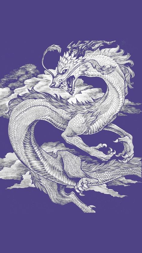 Purple Chinese Aesthetic, Purple Dragon Aesthetic, Purple Dragon Art, Purple Chinese Dragon, Chinese Theme, Chinese Aesthetic, Purple Dragon, Chinese Traditional, Chinese Dragon