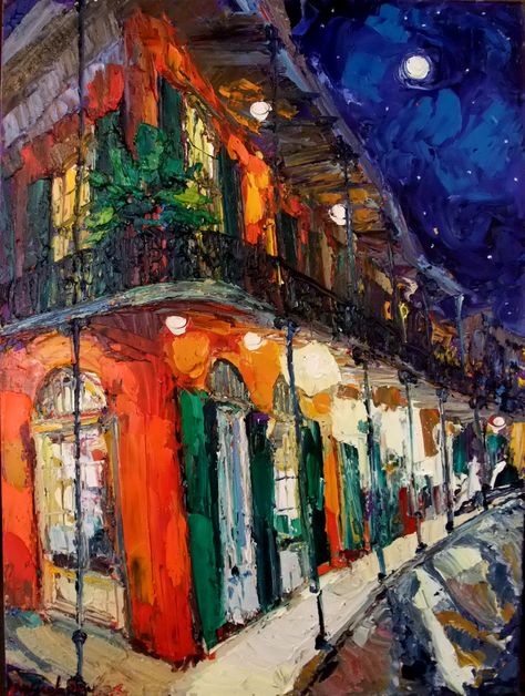 new orleans painting French Quarter Art, Style Artist, New Orleans Art, Louisiana Art, Best Places To Travel, Art Galleries, Artist Art, Impressionism, Interesting Art