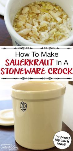 Sauerkraut is one of the best foods for a healthy gut and digestion. Follow our quick and easy recipe for homemade sauerkraut made in a fermenting crock. Filled with benefits and the perfect side to serve with your favorite dishes like soup, salad, casseroles and sausage! #sauerkraut #fermenting #recipes #homemade #benefits #healthy Sauerkraut In A Crock, Potluck Meals, Wheat Rolls, Sprouted Wheat, Make Sauerkraut, Crock Meals, Making Sauerkraut, Sauerkraut Recipe, Homemade Sauerkraut