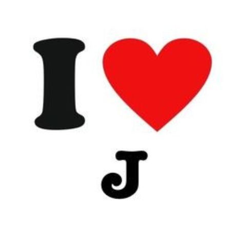 I Love J, Tt Pfp, Letter J, I Love, White, Black