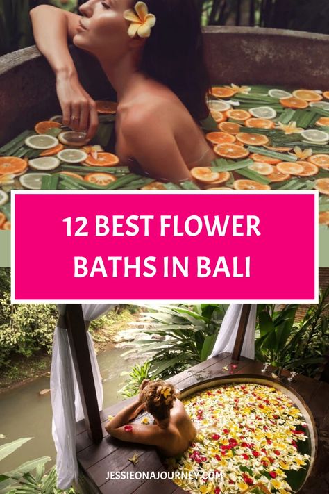 Bali Flower Bra, Spas In Bali, Flower Bath Bali, Bali Flower Bath, Bali Spiritual, Bali Spa, Citrus Bath, Bali Healing Retreat, Spa Resorts