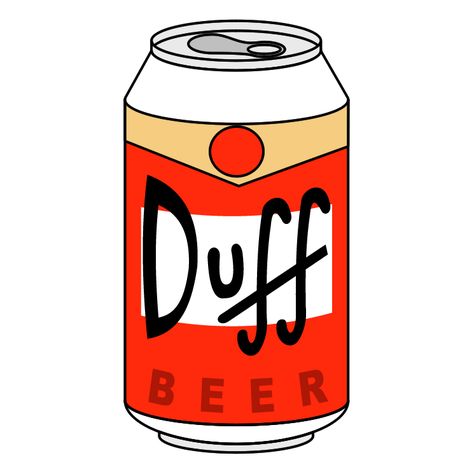 Bud Beer, Office Drawing, Duff Beer, Beer Graphic, Dark Art Photography, Beer Pong Tables, Simpsons Art, Tumblr Stickers, Beer Logo