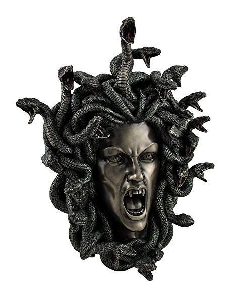 Head Of Medusa, Medusa Gorgon, Medusa Art, Snake Hair, Turn To Stone, Medusa Tattoo, Decorative Wall Plaques, Medusa Head, Mythology Art