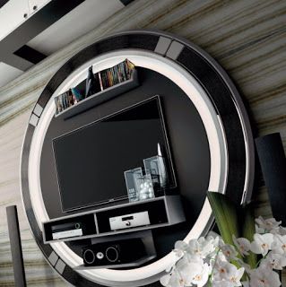 Luxury italian furniture Round Tv Unit, Tv Unit Design Modern, Wall Unit Designs, Kitchen Appliances Design, Tv Unit Furniture Design, Tv Set Design, Modern Tv Wall Units, Model Architecture, Kerala House