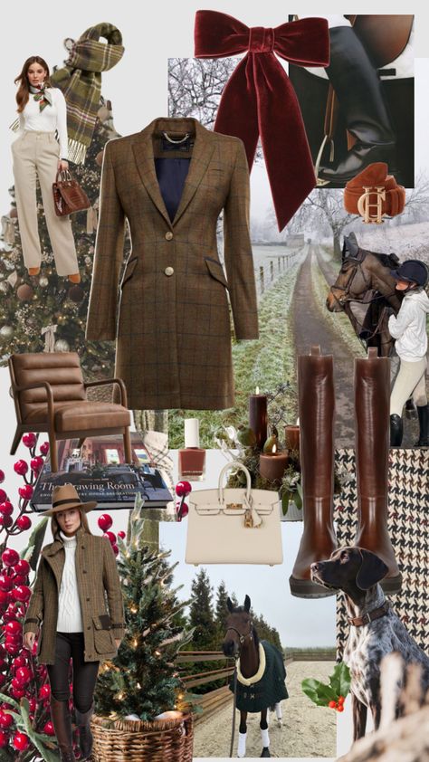 British Christmas 🎄🇬🇧 #britishstyle #englandchristmas #christmas #traditional #traditionalchristmas #englishcountryside #countrystyle English Countryside Christmas, English Countryside Outfit Fall Fashion, Luxury Traditional Winter Cardigan, Old Money Outfits Countryside, Ralph Lauren Christmas Aesthetic, British Countryside Aesthetic Outfits, British Christmas Aesthetic, English Country Christmas, English Countryside Winter