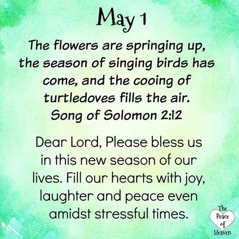 May 1..Song of Solomon 2:12 ~~J May 1 Quotes, Good Morning Sister Images, Psalms Quotes, Sisters Images, May Quotes, Bubble Quotes, Prayer For Love, Good Morning Sister, Heaven Quotes