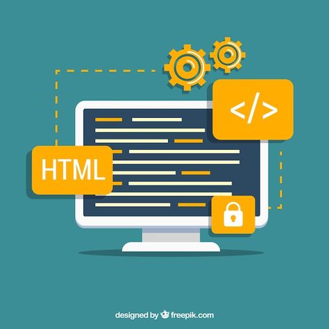 Vector programmers concept with flat des... | Premium Vector #Freepik #vector #development #programmer #html #web-design-development What Is Html, Coding Software, Vintage Wedding Cards, Developer Logo, Website Maintenance, Website Making, Wordpress Themes, Business Website, Flat Design