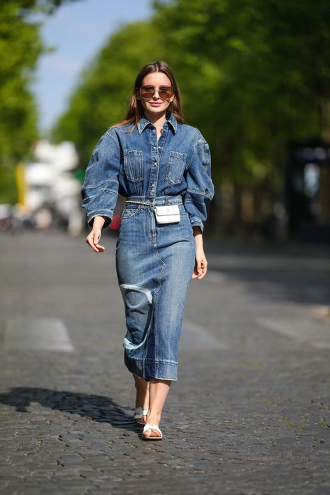 Look Total Jeans, Denim On Denim Outfit Spring, Total Look Jean, Denim On Denim Outfits For Women, All Jeans Outfit, Denim Dress Outfit Summer, Spring Jeans Outfit, All Denim Outfit, Looks Total Jeans