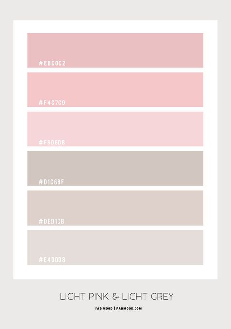 Light Pink And Grey Bathroom, Bed Color Palette, Light Pink Neutral Aesthetic, Light Gray And Pink Bedroom, Coquette Color Palette Code, White Grey And Pink Bedroom, Light Pink And Grey Bedroom, Light Pink Color Combinations, Light Grey And Pink Bedroom