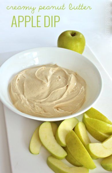 Creamy peanut butter apple dip. This is the most delicious dip you'll ever eat! Toffee Apple Dip, Apple Dip Recipe, Fruit Dips, Brown Sugar Recipes, Sweet Dips, Apple Dip, Dessert Dips, Food Favorites, Buffalo Chicken Dip