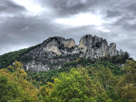 Monongahela National Forest, Seneca Rocks, Adventure Zone, Life Adventure, Paintings Famous, History For Kids, Rock Posters, Forest House, Green Landscape