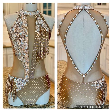 Leotard Dance Costume, Jazz Dance Outfits, Solo Dance Costumes, Competition Skating Dress, Cute Dance Costumes, Pretty Dance Costumes, Dance Costumes Dresses, Dancesport Dresses, Lyrical Dresses