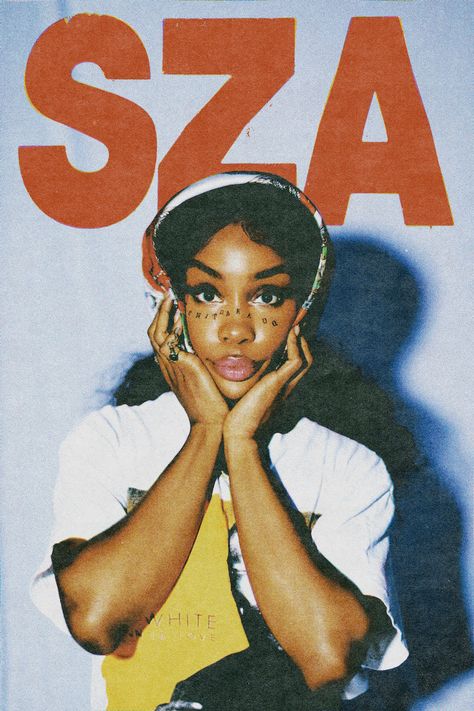 Sza Poster, Poster Prints Aesthetic, Bedroom Board, Posters For My Room, Y2k Posters, Music Poster Ideas, Poster High Quality, Vintage Poster Design, Music Poster Design