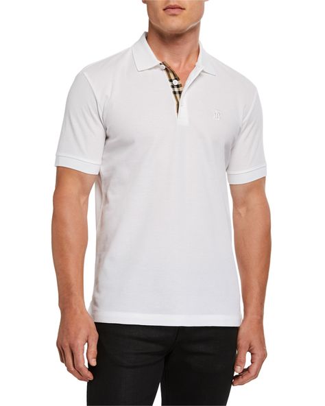 BURBERRY MEN'S EDDIE PIQUE POLO SHIRT, WHITE. #burberry #cloth Burberry Polo Shirt, Polo Fashion, White Polo, Polo Shirt White, Burberry Men, Pique Polo Shirt, Mens Polo Shirts, Mens Polo, Fashion Brand