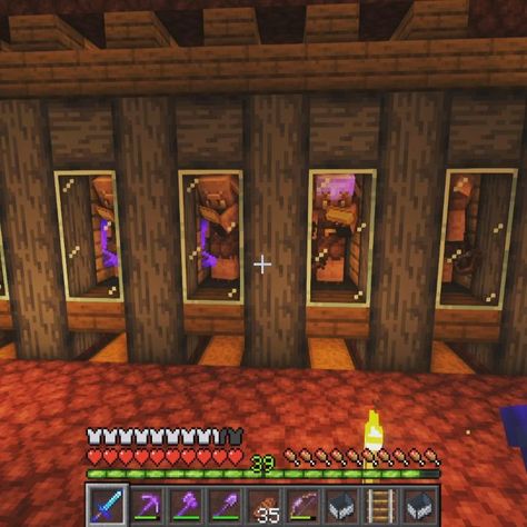 Minecraft Piglin Trading, Piglin Minecraft, Minecraft Piglin, Minecraft Blueprints, Minecraft Projects, Minecraft Ideas, Trading Post, Minecraft Designs, I Made It