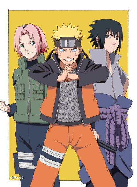 Naruto Friends, Yellow Flash, Sakura Sasuke, Naruto Sakura, Kurama Naruto, Naruto Team 7, Naruto Fanart, Naruto Uzumaki Hokage, Boruto Characters