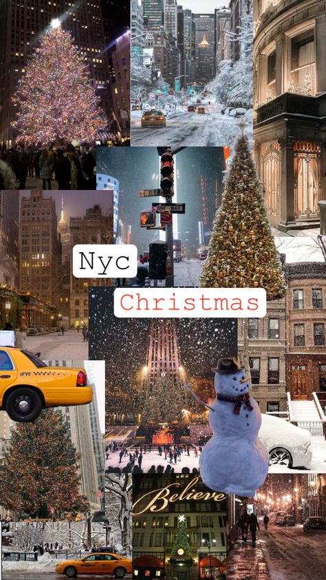 #christmas #nyc #christmasnyc New York Christmas Times Square, White Christmas New York, New York Im Winter, New York City Christmas Aesthetic, Times Square Christmas, Christmas In Nyc Aesthetic, Nyc Christmas Aesthetic, New York Noel, New York Christmas Aesthetic