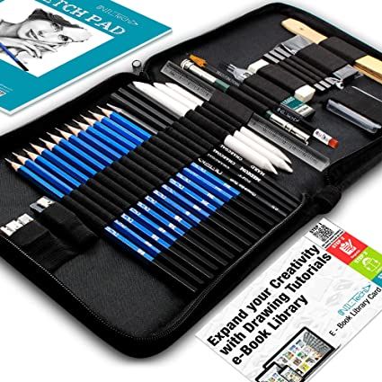 Library Drawing, Art Pencil Set, Tech Drawing, Types Of Pencils, Drawing Kits, Drawing Pencils, Sketching Art, Art Pencils, Create Drawing