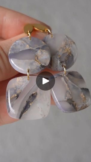 1.8K views · 26 reactions | Make earrings with me! Black and white translucent with a hint of gold ✨ Follow me on Insta for more videos 🤍 #polymerclay #polymerclaytutorials #fypシ #polymerclayearrings | ScandiClay Co | Austin Farwell · Dreaming Cernit Translucent Earrings, Translucent Polymer Clay Jewelry, Resin Earing Design, Translucent Clay Ideas, Resin Earrings Ideas, Translucent Clay Earrings, Translucent Polymer Clay Earrings, Polymer Tutorial, Polymer Cane